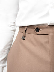 Polo Mens Custom Fit Trousers In Light Brown