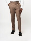 Polo Mens Custom Fit Trousers In Light Brown