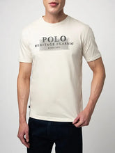 Polo Mens Printed Graphic T-Shirt In Off White