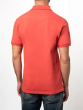 Polo Dark Pink Essential Pique Ss Golfer Coral