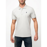 Polo Mens Essential Pique Golfer In Light Grey