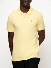 Polo Mens Essential Pique Golfer In Light Yellow