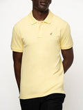 Polo Mens Essential Pique Golfer In Light Yellow