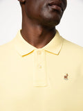 Polo Mens Essential Pique Golfer In Light Yellow