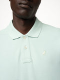 Polo Mens Essential Pique Golfer In Aqua