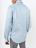 Polo Mens Essential Sateen Long Sleeve Shirt In Blue