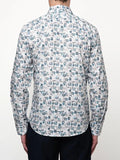 Polo Abstract Printed Mens Shirt in Blue