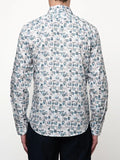 Polo Abstract Printed Mens Shirt in Blue