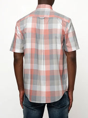 Polo Mens Check Shirt In Pink
