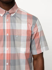 Polo Mens Check Shirt In Pink