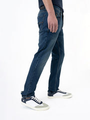 Polo Mens Knitted Slim Leg Denim Dark Wash