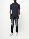Polo Mens Block Logo T-Shirt In Navy