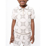Polo Girls Amy Aop Sport Short Sleeves Golfer In Blush