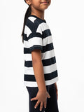 Polo Girls Jade Stripe T-Shirt In Navy