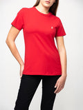 Polo Womens Allie Short Sleeves T-Shirt In Red