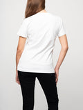 Polo Womens Kelly Short Sleeves V Neck T-Shirt In White