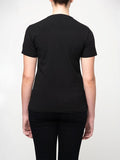 Polo Womens Kelly Short Sleeves V Neck T-Shirt In Black