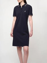Polo Womens Leah Short Sleeve Golfer Dress Navy