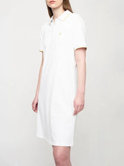 Polo Womens Leah Short Sleeve Golfer Dress White