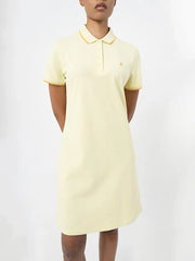 Polo Womens Leah Short Sleeve Golfer Dress Yellow