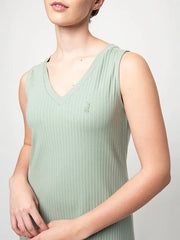 Polo Womens Sage Madison Sl Rib Dress