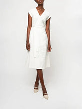 Polo Womens Khany Sl Printed Wrap Dress Off White