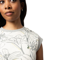 Polo Womens Off White Zyanda Short Sleeve Floral Dress