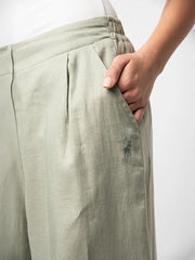 Polo 0063687 Wmn Lerato Wide Leg Pant Willow