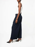 Polo Womens Cara Wide Leg Suit Pants In Navy