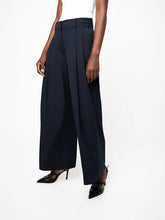 Polo Womens Cara Wide Leg Suit Pants In Navy