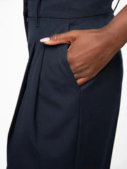 Polo Womens Cara Wide Leg Suit Pants In Navy
