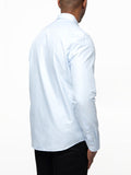 Polo Mens Long Sleeves Micro Check Shirt Blue