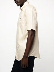 Polo Mens Textured Shirt In Birch