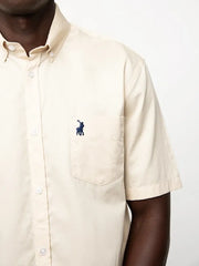 Polo Mens Textured Shirt In Birch