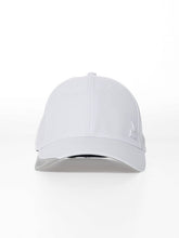 Polo Mens Metal Pony Fitted Peak Cap White