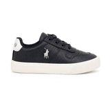 Polo Boys Classic Leather Sneakers In Black