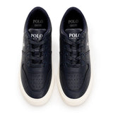 Polo Boys Classic Leather Sneakers In Black