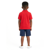 Polo Boys Austin Short Sleeve Golfer In Red