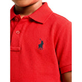 Polo Boys Austin Short Sleeve Golfer In Red