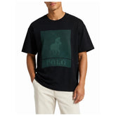 Polo Mens Printed Graphic Short Sleeves T-Shirt In Black