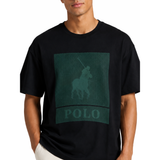 Polo Mens Printed Graphic Short Sleeves T-Shirt In Black