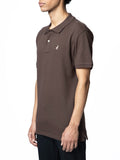 Polo Mens Essential Pique Ss Golfer Chocolate