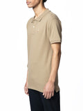 Polo Mens Essential Pique Golfer In Taupe