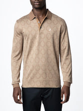 Polo Mens Argyle Mercerised Golfer In Brown