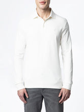 Polo Mens Essential Pique Long Sleeve Golfer In Whute