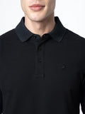 Polo Mens Essential Pique Golfer in Black