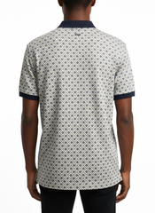 Polo Mens Block Geo Print Golfer In Navy