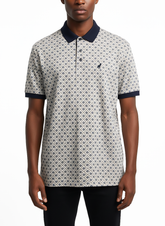 Polo Mens Block Geo Print Golfer In Navy
