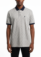 Polo Mens Block Geo Print Golfer In Navy