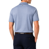 Polo Mens Plain Double Mercerised Short Sleeves Golfer In Blue
